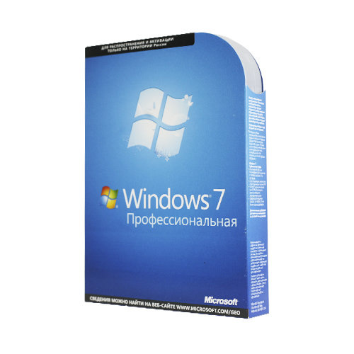 Microsoft Windows 7 Pro Русская Коробочная версия